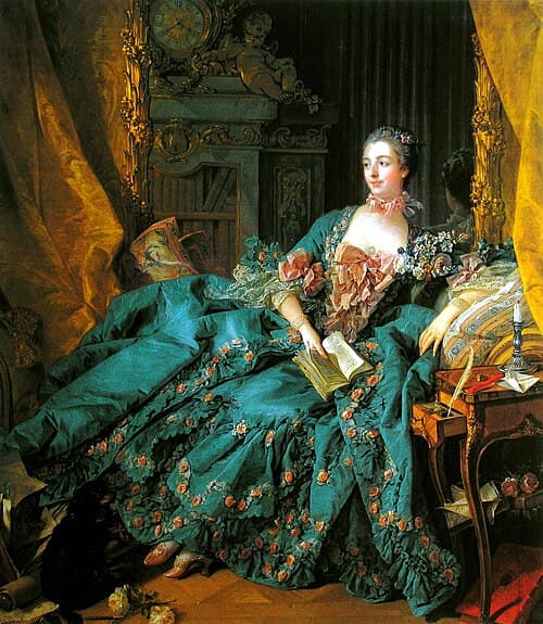 『ポンパドゥール侯爵夫人の肖像』(1756年)フランソワ・ブーシェ作
